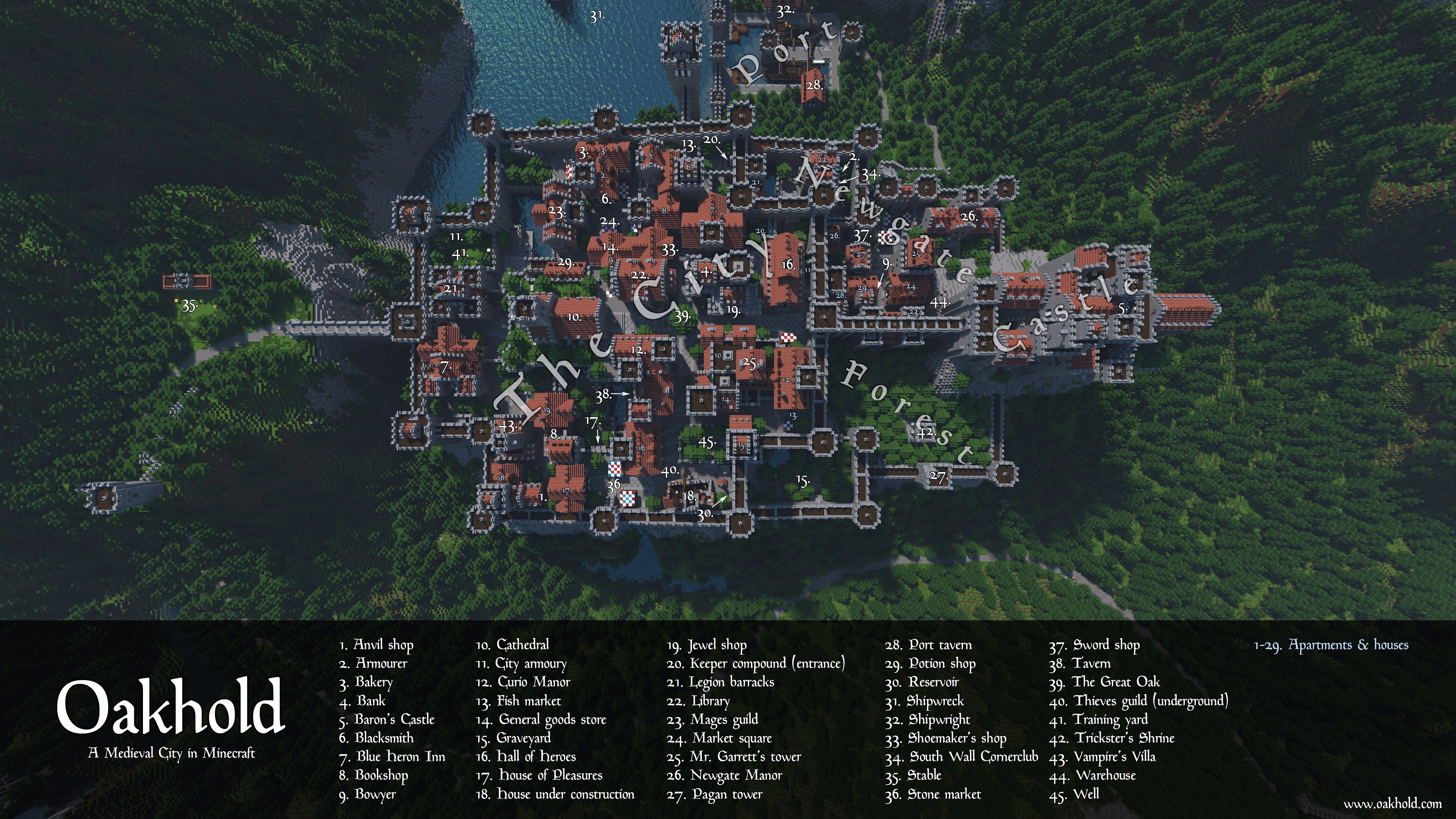 minecraft medieval village map 1.7.10